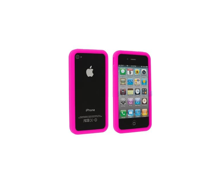 Προστατευτικό Bumper Σιλικόνης για iPhone 4G/4S Ροζ