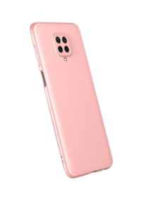 EΥΚΑΜΠΤΗ TPU ΘΗΚΗ ΠΙΣΩ ΠΛΑΤΗ ΓΙΑ ΤΟ Xiaomi NOTE 9S / NOTE 9 PRO MAX παστελ ροζ (ΟΕΜ)