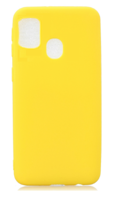 Θήκη Σιλικόνης για Samsung A21S Κιτρινο (ΟΕΜ)