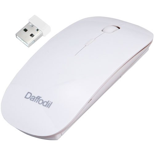 Daffodil WMS500W 2.4GHz Nano Wireless Mouse Ασύρματο ποντίκι - Λευκό