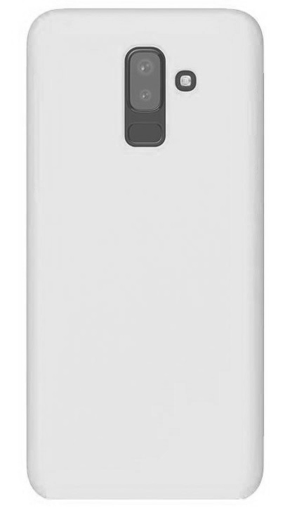 Θήκη Πίσω Κάλυμμα Σιλικόνης για Samsung Galaxy J8 (2018) J810F Λευκή-Διάφανη (oem)