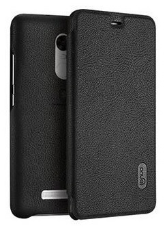 Δερμάτινη Flip θήκη για Xiaomi RedMi Note 3 SE (Kate) Μαύρο (Lenuo)