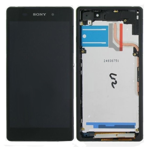 Sony Xperia Z2 Complete lcd and digitizer with frame in black