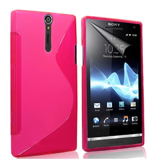 Sony Xperia S - Θήκη Σιλικόνης Gel TPU S-Line Ροζ (OEM)