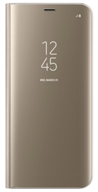 Θήκη Clear View για Samsung Galaxy M20 M205F Gold (oem)