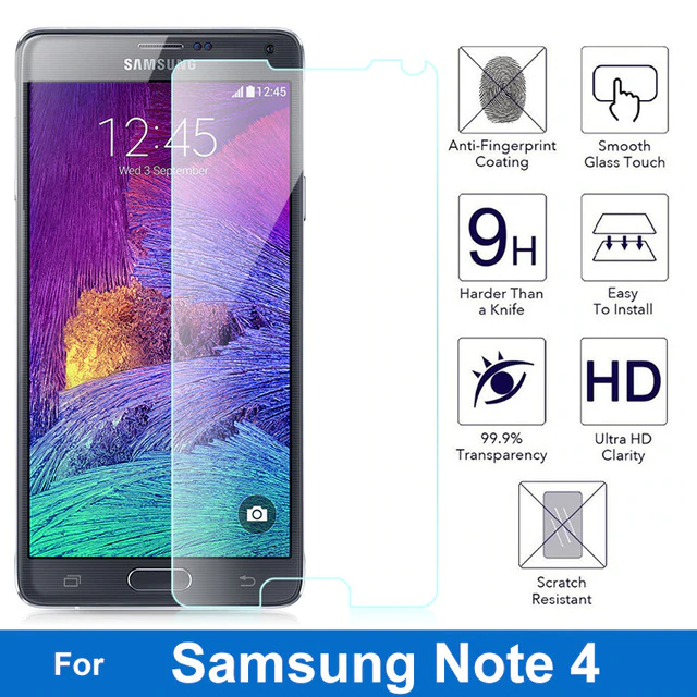 Προστατευτικό Οθόνης για Samsung Galaxy Note 4 0.26mm Tempered glass (OEM)