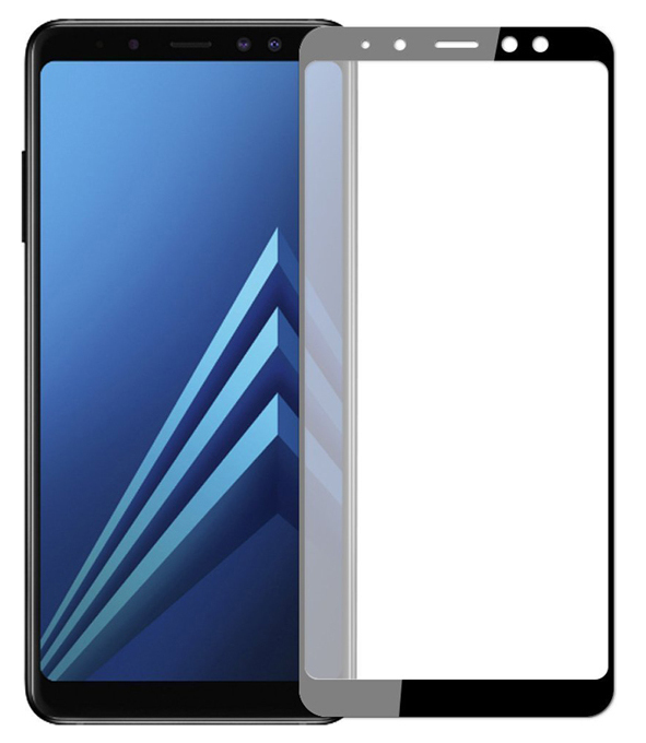 Προστατευτικό Οθόνης (Full) 9H Tempered Glass -Full glue- για Samsung Galaxy A6 Μαυρο (2018) (ΟΕΜ)
