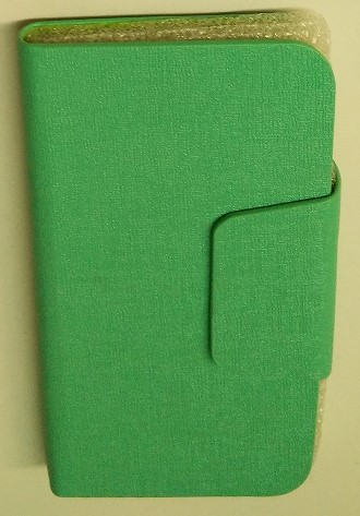 Θήκη Universal Flip Book Small για Κινητά Τηλέφωνα Από 3 εως 3.5 Περιστρεφόμενη GEL Ανοιχτό Πράσινο (OEM)