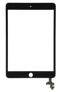 iPad Mini 3 Digitizer Touchscreen with IC, Adhesive, Camera Bracket in Black (Bulk)