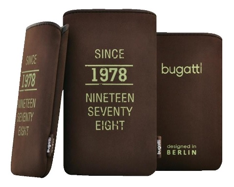 Universal Slim Θήκη Για κινητά όπως iphone 4/4s Σχέδιο Bugatti Καφέ (Bugatti)