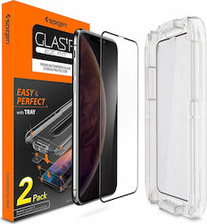 Spigen x2Pack Glas.tR EZ Fit Tempered Glass iPhone X / XS (OEM)
