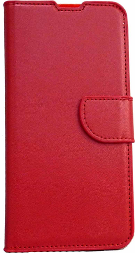 Δερμάτινη Θήκη Βιβλίο με κούμπωμα Για Xiaomi Redmi Note 8 - Κόκκινο (OEM)