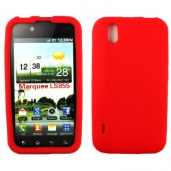 LG Marquee LS855- Θήκη Σιλικόνης Ultra Slim TPU Gel S line Κοκκινο (OEM)