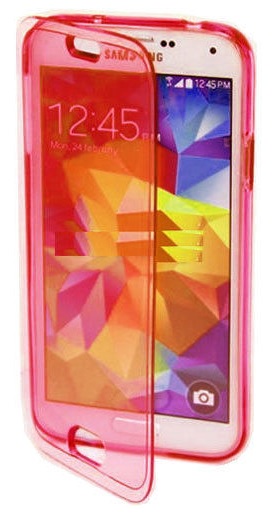 Samsung Galaxy S6 G920F - Θήκη TPU GEL Με Μπροστινό Κάλυμμα Διαφανές Κόκκινο (ΟΕΜ)