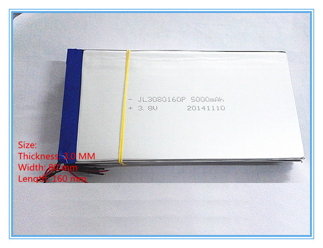 Μπαταρία για Tablet 10.1 16x8x0.3cm 3.7V 5000mAh 18.5Wh GSP3896130 (BULK) (OEM)