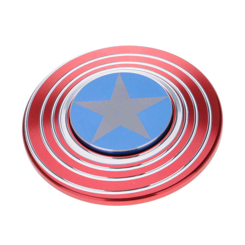 ΠΑΙΧΝΙΔΙ ΣΤΡΕΣ/ΑΝΑΚΟΥΦΙΣΗΣ Captain America Μεταλλικό 3 λεπτά ΕΙΔΙΚΑ ΓΙΑ ΑΥΤΙΣΜΟ/ADHD Κόκκινο