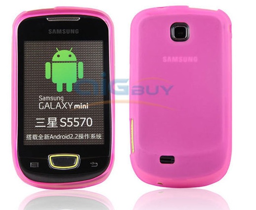Samsung Galaxy Mini S5570 - Pink Gel Silicone case OEM