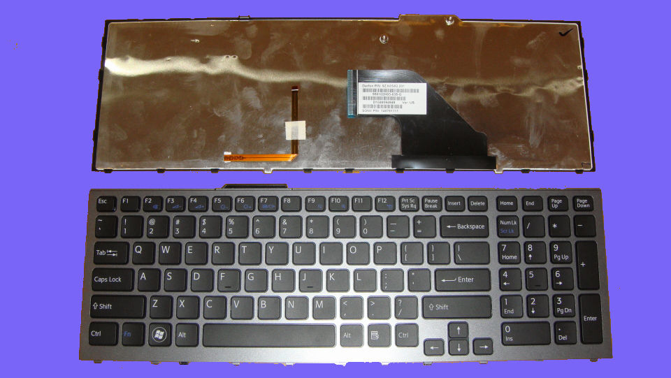 US Γκρι Πληκτρολόγιο για Sony Vaio PCG-81212M VPCF11J0E Laptop Series OEM UGKSVPCGVPCF