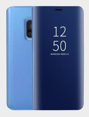 Θήκη Clear view για Samsung Galaxy J8 (2018) ΜΠΛΕ (ΟΕΜ)
