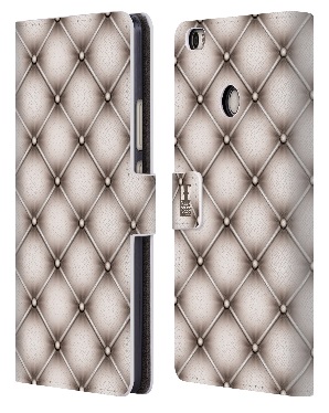 Δερμάτινη θήκη πορτοφόλι Με Πίσω Πλαστικό Κάλυμμα για Xiaomi Mi Max Μπέζ Διαμάντα (OEM)