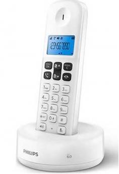 Philips D161 Ασύρματο Τηλέφωνο με ανοιχτή ακρόαση Λευκό