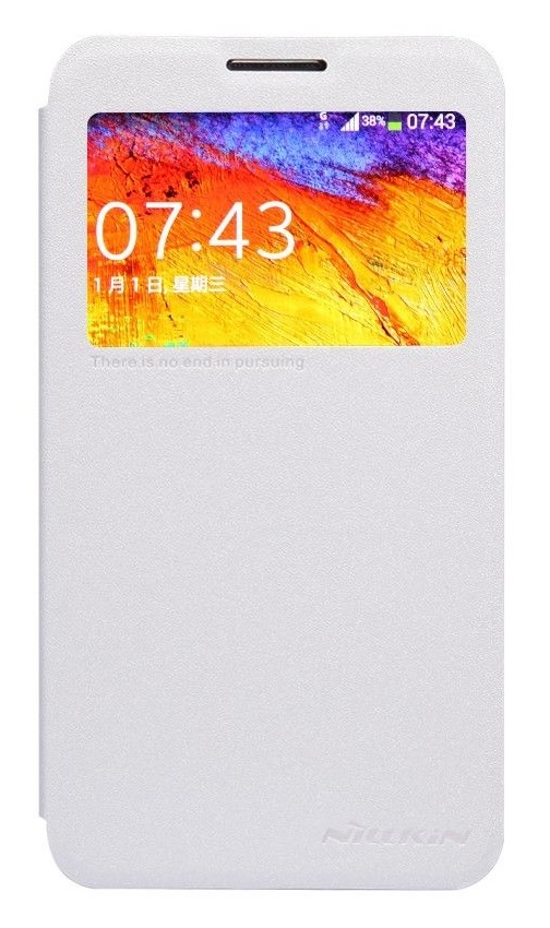 Samsung Galaxy Note 3 Neo N7505 - Nillkin Sparkle Θήκη Book S-View Με Πίσω Κάλυμμα Λευκή (Nillkin)