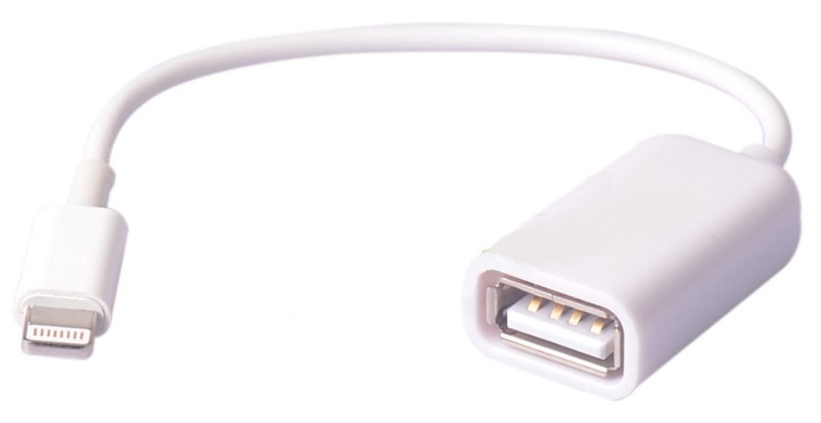 Lighting 8pin Male to USB Female OTG Adapter Cable for iPhone 5/5C/5s, iPad Mini/4/Air (OEM)