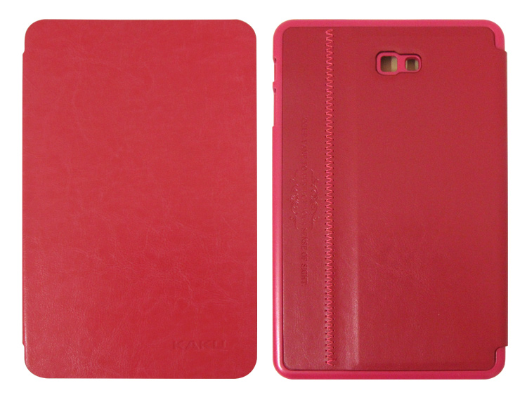 Δερμάτινη Θήκη με πίσω κάλυμμα σιλικόνης Slim Book Case για το Samsung Galaxy Tab A 10.1 2016 T580 T585 Φούξια (OEM)
