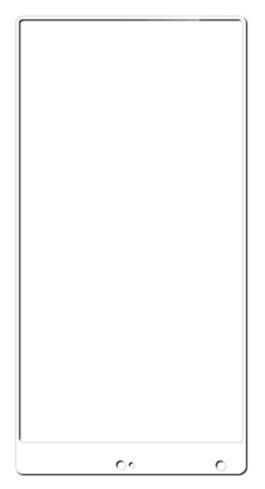 Προστατευτικό Οθόνης Full Cover Tempered Glass 9Η για Xiaomi Mi Mix Λευκό (OEM)