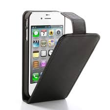 Θήκη Flip Case Apple Iphone 4/4S Black