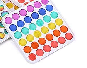 Pop It Παιχνίδι ΑντιΣτρες - Bubble ουρανιο τοξο χρωματισμος Πλαισιο Τετραγωνο (oem)(bulk)