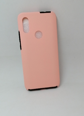 Θήκη 360 FULLY PC+GLASS Για Xiaomi Redmi 7 Μαύρο/Ανοικτό ροζ (ΟΕΜ)