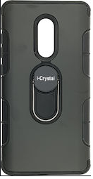 Θήκη πλάτης με στήριγμα i-Crystal back case with stand για το Xiaomi NOTE 4 Μαύρο (OEM)