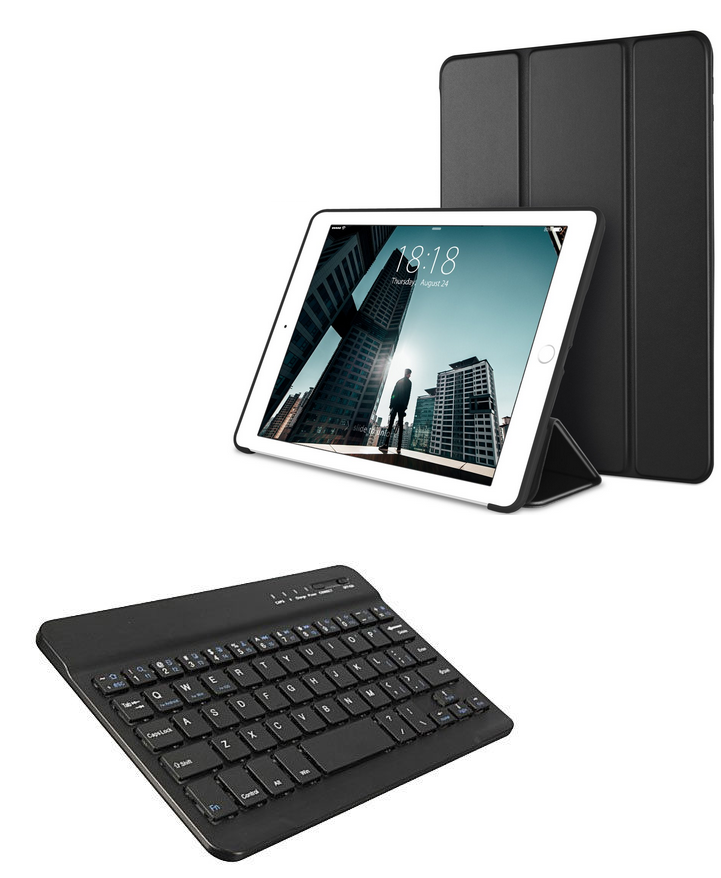 Δερμάτινη Θήκη Bluetooth με Αποσπώμενο Πληκτρολόγιο για το Samsung Galaxy Tab A 10.5 (T590) Μαύρη (OEM)