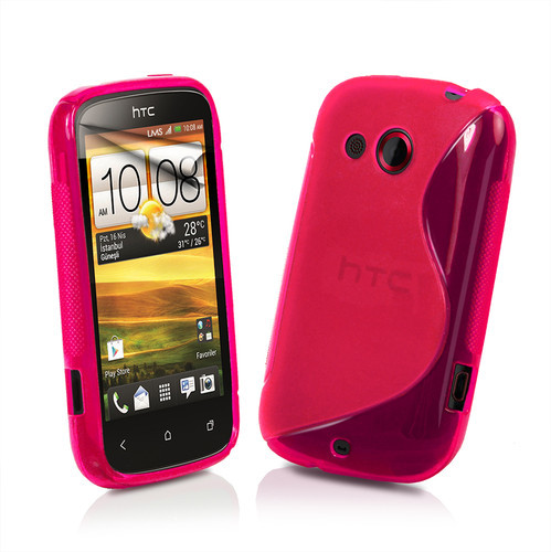 Θήκη TPU Gel S-LIne για HTC Desire C A320e Λαμπερό Ροζ (OEM)