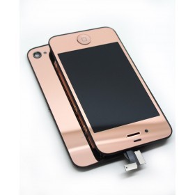 iPhone 4S Μεταλλικό Χρυσό Full Kit LCD + Touch Screen + Frame Assembly + Home Button & Back Cover