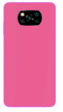 Θήκη ματ tpu σιλικονη μαλακή πίσω κάλυμμα για XIAOMI POCO X3 ροζ (oem)