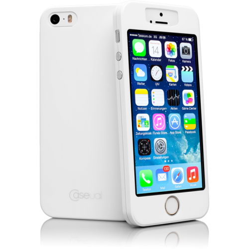 Caseual thinSkin Πλαστικό Κάλυμμα 0.4mm για iphone 5/5s Λευκό TSIP5S-WHT