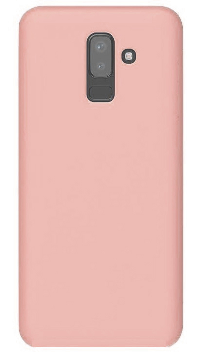 Θήκη Πίσω Κάλυμμα Σιλικόνης για Samsung Galaxy J8 (2018) J810F Απαλό Ρόζ (oem)