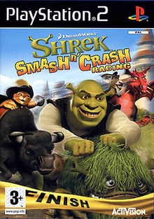 PS2 GAME - Shrek Smash n Crash Racing