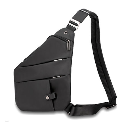 ARCTIC HUNTER τσάντα crossbody (ΧΙΑΣΤΗ) XB00041-BK, αδιάβροχη, μαύρη