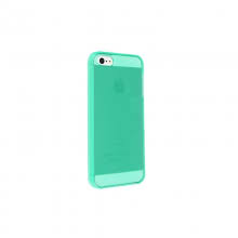 iPhone 5 θήκη Smooth Finish TPU Case Διάφανη Πράσινη (OEM)