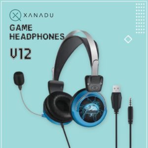 XANADU V12 GAMING HEADPHONE HI FI AUDIO EXTERNAL MIC (Shark)