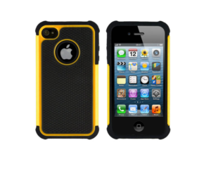 Stylish Dual Color Series Θήκη Κίτρινo για iPhone 4G/4S