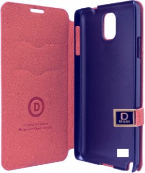 Samsung N910 Galaxy Note 4 - Δερμάτινη Θήκη Πορτοφόλι με Πλαστικό Πίσω Κάλυμμα DR CHEN Ροζ (OEM)