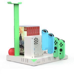 iPEGA PG-SW036 9 in 1 Charging Dock USB Charging Station For Nintendo Switch Joy-con Gamepad Dual Charger with Game disc rack
