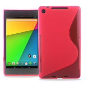 Θήκη Σιλικόνης για το Asus Google Nexus7 FHD 2nd Ρόζ (OEM)