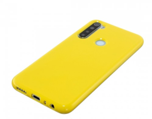Θήκη ματ tpu σιλικονη μαλακή πίσω κάλυμμα για XIAOMI Note 8 κιτρινο (oem)