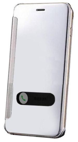 Apple iPhone 6 4,7 - Θήκη Book Ancus Mirror Clear View Ασημί (Ancus)