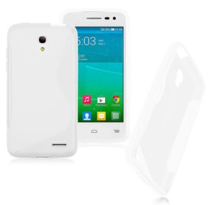 Θήκη TPU GEL S-Line για Alcatel Pop S3 Λευκό (ΟΕΜ)